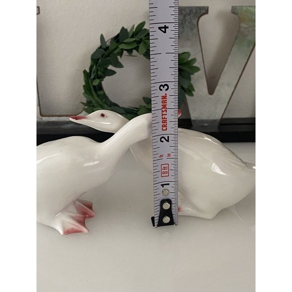 Duck Geese Bone China Salt And Pepper Shakers Vintage Un Used New Retro 1970s - Picture 7 of 16